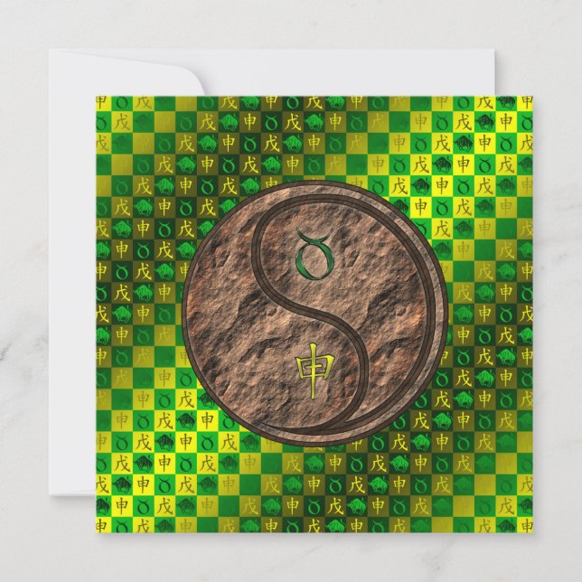 Taurus & Earth Monkey Card (Front)