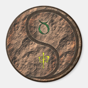 Taurus & Earth Monkey Magnet