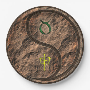 Taurus & Earth Monkey Paper Plates