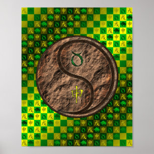 Taurus & Earth Monkey Poster