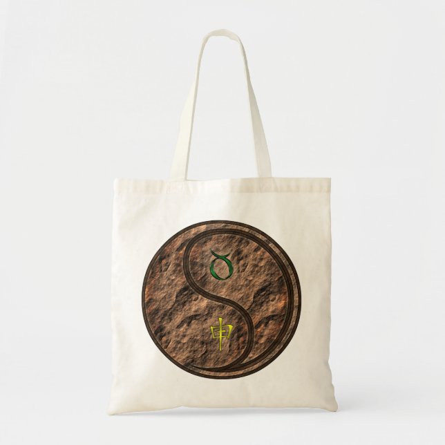 Taurus & Earth Monkey Tote Bag (Front)