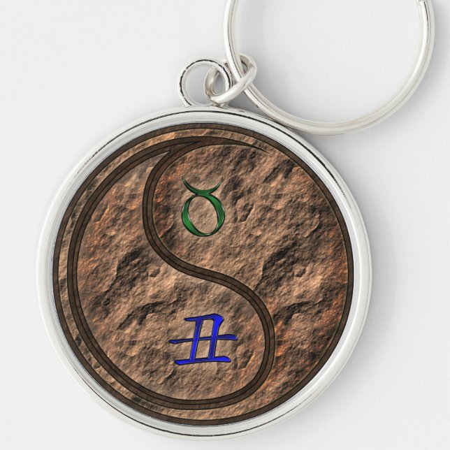 Taurus & Earth Ox Keychain (Front)