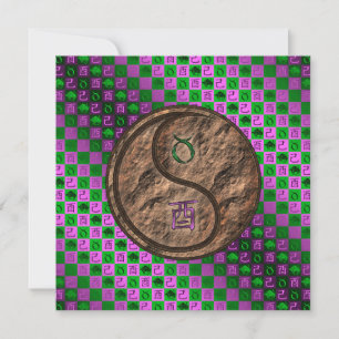 Taurus & Earth Rooster Card