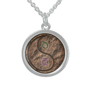 Taurus & Earth Rooster Sterling Silver Necklace