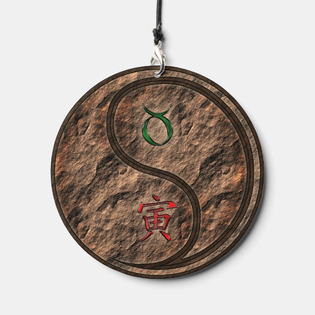 Taurus & Earth Tiger Wind Chime (Front)