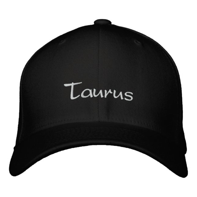 Taurus Embroidered Baseball Hat (Front)