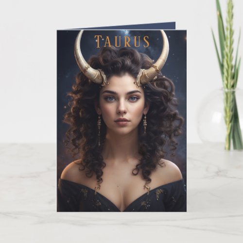 Taurus Female Birthday Card