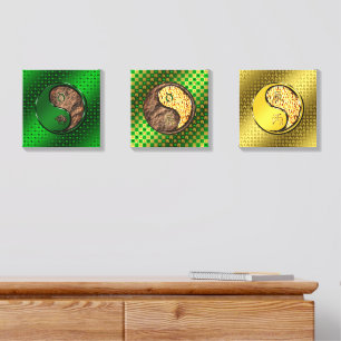 Taurus & Fire Dragon Canvas Photo Tile