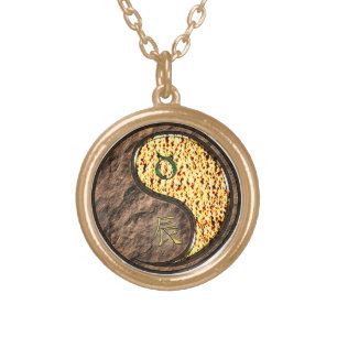 Taurus & Fire Dragon Gold Plated Necklace