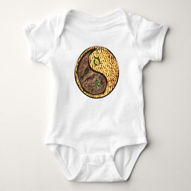 Taurus & Fire Goat Baby Bodysuit (Front)