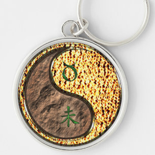 Taurus & Fire Goat Keychain