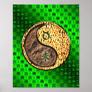 Taurus & Fire Goat Poster