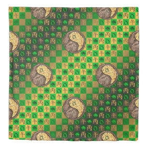Taurus & Fire Horse Duvet Cover