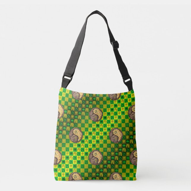 Taurus & Fire Monkey Crossbody Bag (Front)