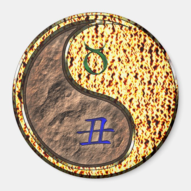 Taurus & Fire Ox Magnet (Front)