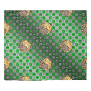 Taurus & Fire Rabbit Duvet Cover