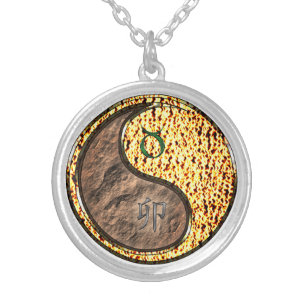 Taurus & Fire Rabbit Silver Plated Necklace