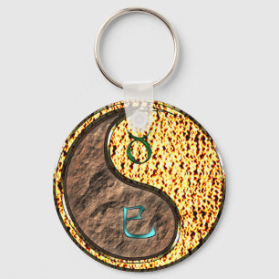 Taurus & Fire Snake Keychain