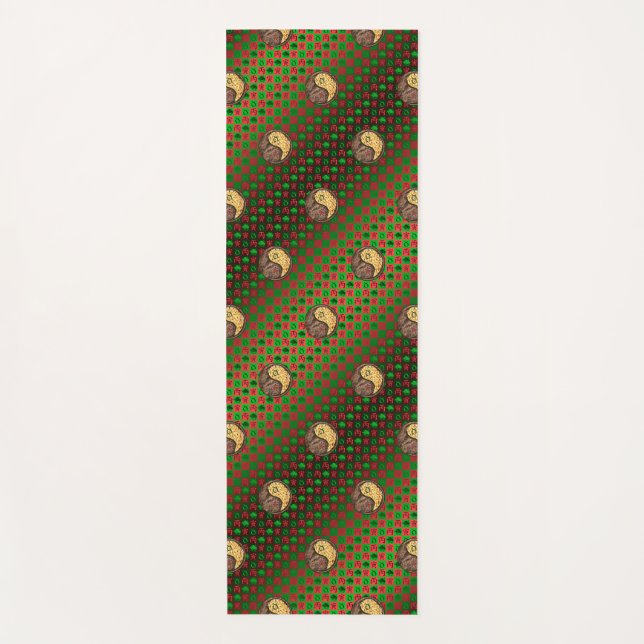 Taurus & Fire Tiger Yoga Mat (Front)