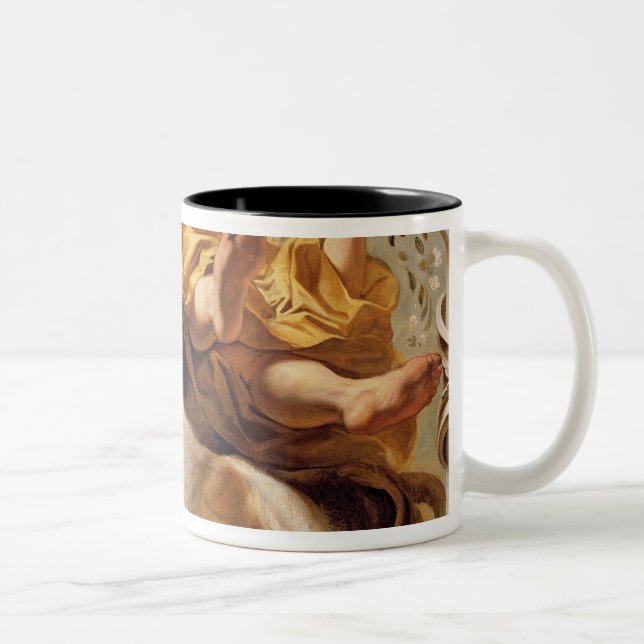 Taurus, from the Signs of the Zodiac Two-Tone Coffee Mug (Right)