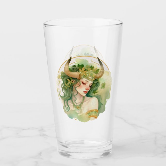 Taurus Glass Cup (Front)