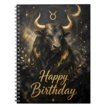 Taurus Happy Birthday Zodiac Design