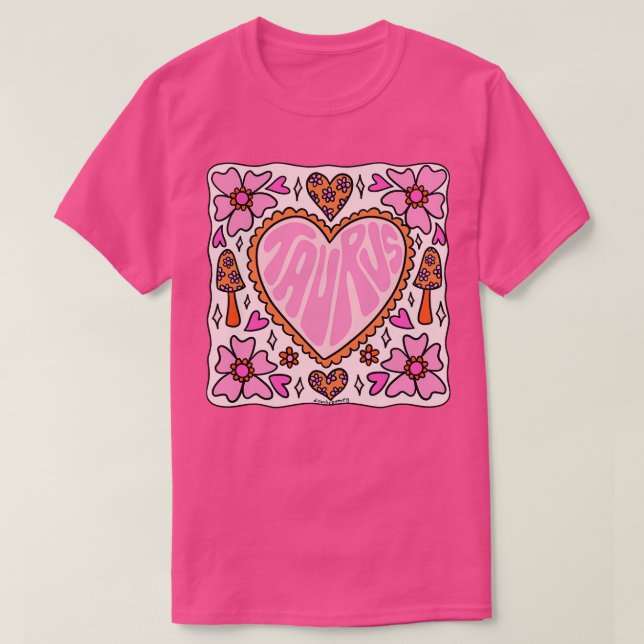 Taurus Heart T-Shirt (Design Front)