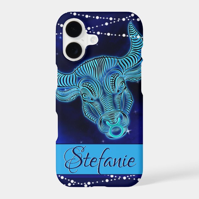 Taurus in Dark Blue Case-Mate iPhone Case (Back)