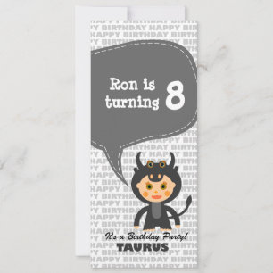 Taurus Invitation Birthday Party