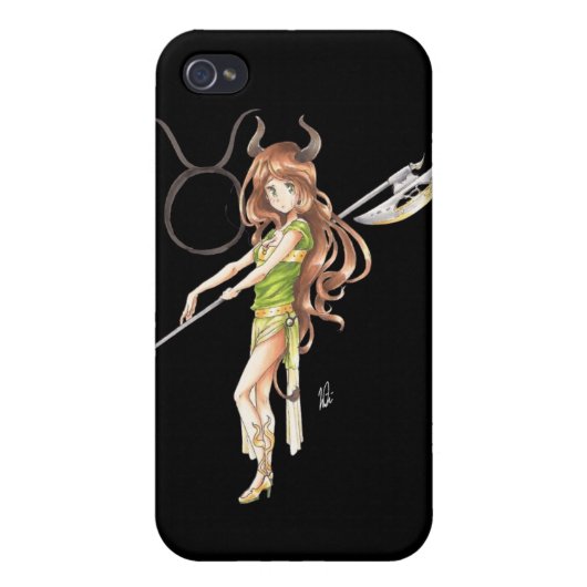 Taurus Iphone 4/4s Case (hand drawn) (Back)