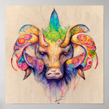 Taurus is an earth sign poster