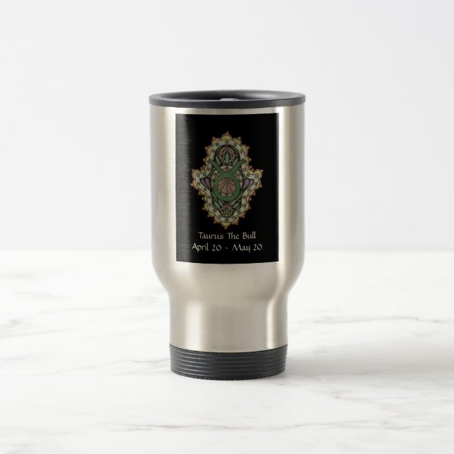 Taurus Khamsa Travel Mug (Center)