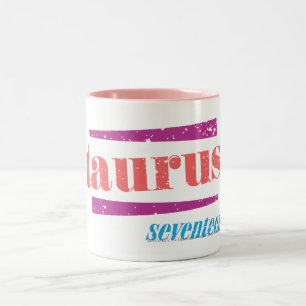 Taurus LtPink Two-Tone Coffee Mug