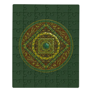 Taurus Mandala Acrylic Puzzle