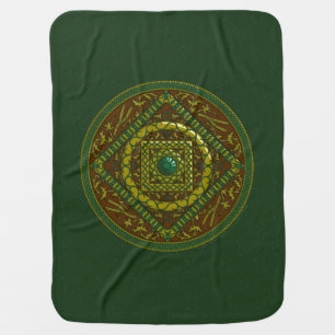 Taurus Mandala Baby Blanket