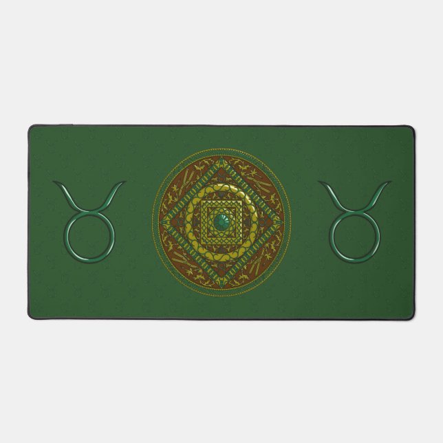 Taurus Mandala Desk Mat (Front)