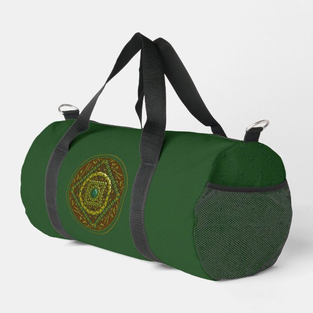 Taurus Mandala  Duffle Bag (Right Corner)
