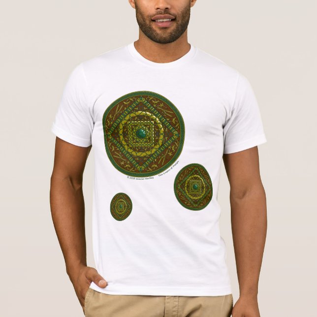 Taurus Mandala Men's Light Shirt (Front)
