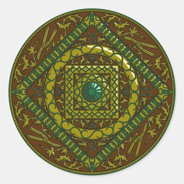 Taurus Mandala Sticker (Front)