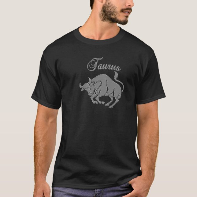 Taurus Mens Dark T-shirt (Front)
