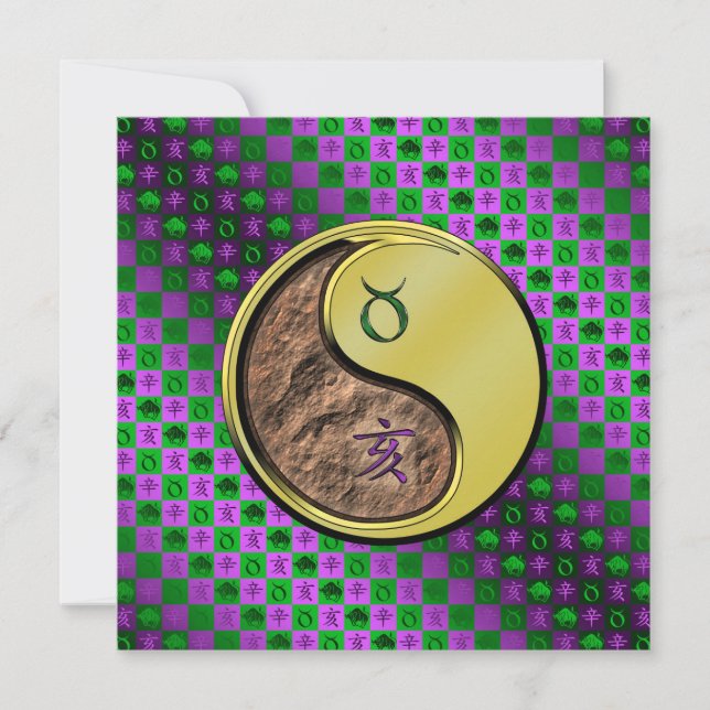 Taurus & Metal Boar Card (Front)