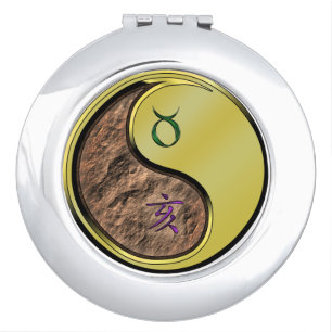 Taurus & Metal Boar Compact Mirror
