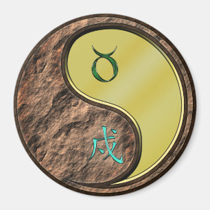 Taurus & Metal Dog Magnet