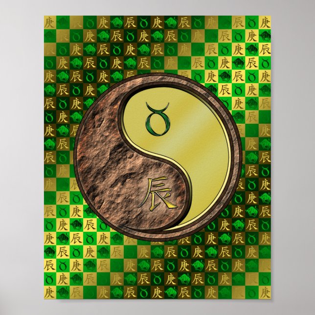 Taurus & Metal Dragon Poster (Front)