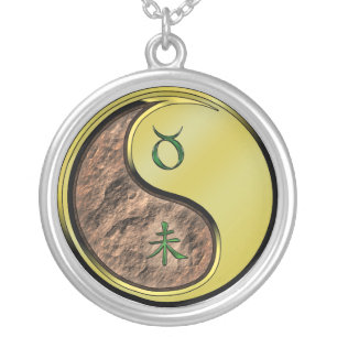 Taurus & Metal Goat Silver Plated Necklace