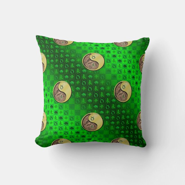 Taurus & Metal Goat Throw Pillow (Front)