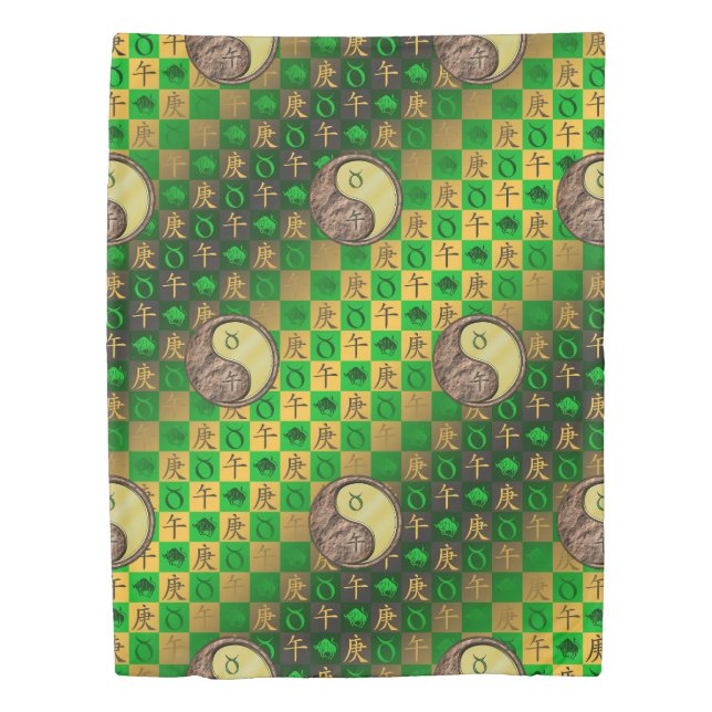 Taurus & Metal Horse Duvet Cover (Front)