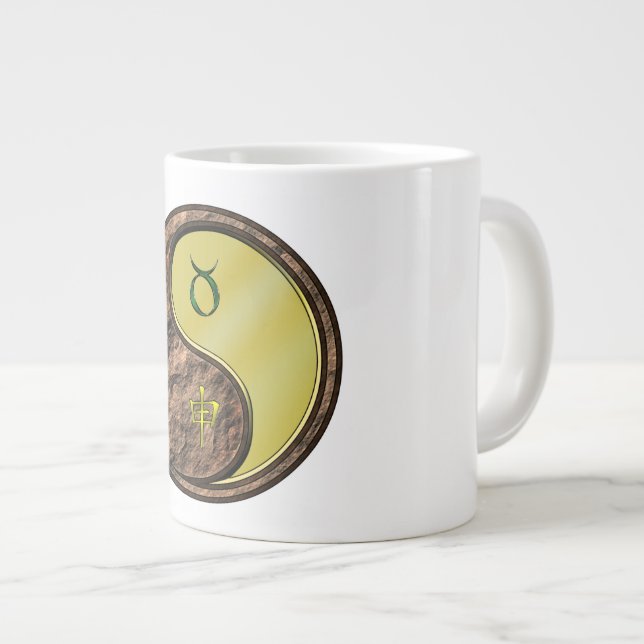 Taurus & Metal Monkey Giant Coffee Mug (Front Right)