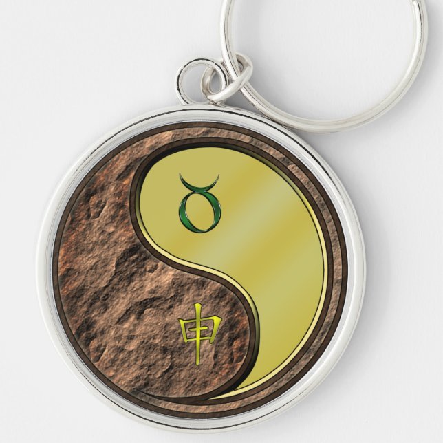 Taurus & Metal Monkey Keychain (Front)