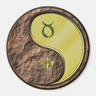 Taurus & Metal Monkey Magnet